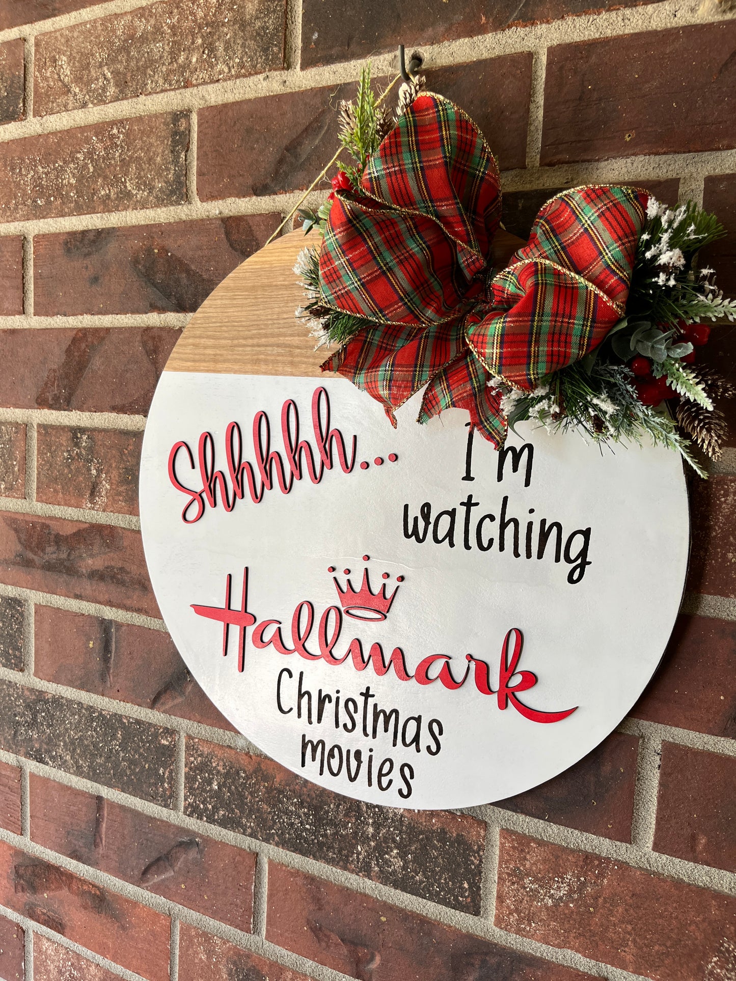 I'm Watching Hallmark Door Hanger