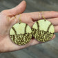 Leopard Baseball Earrings