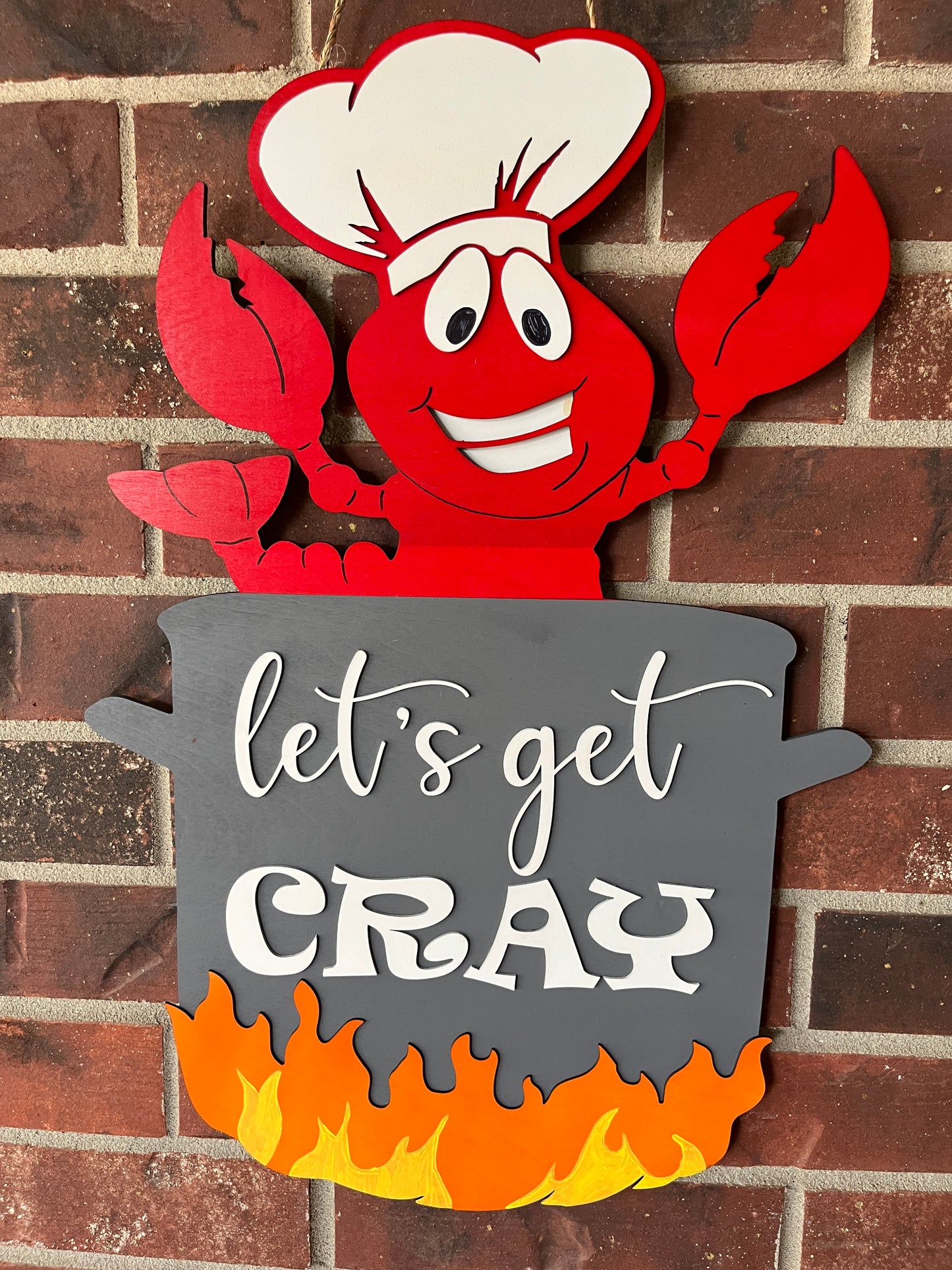 Digital Cut File Crawfish Door Hanger