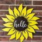Digital Cut File for Sunflower Door Hanger