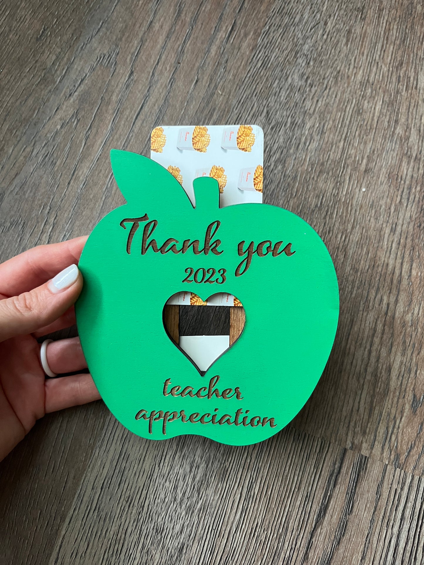 Digital cut file for apple gift card holder