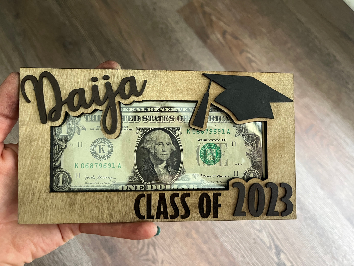 Personalized Graduation Money Holder