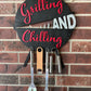 Grilling and Chilling Tool Hanger Sign