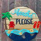 Beach Please Summer Door Hanger