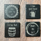 Engraved Funny Slate Coasters