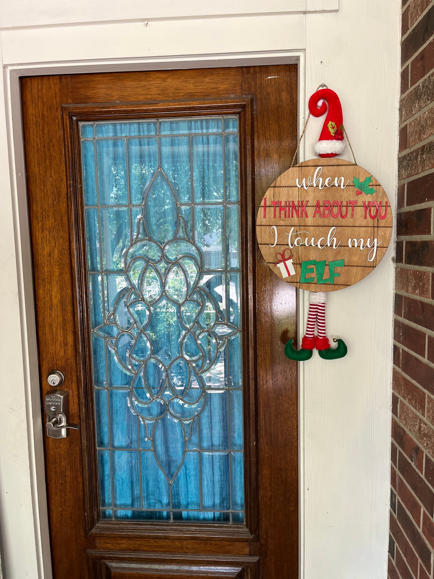 25" Touch My Elf Door Hanger--ONLY 1 left!