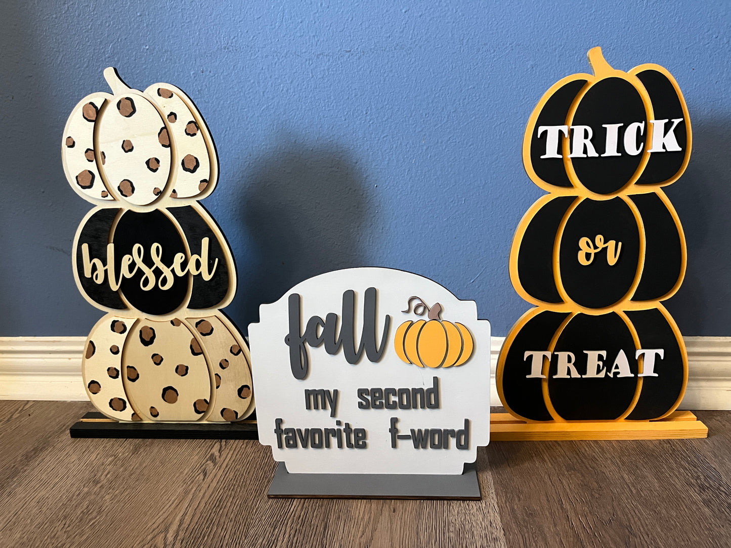 16" Trick or Treat Stacked Pumpkins--ONLY 4 left!