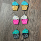 2" Birthday Cupcake Earrings