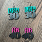 2" Milestone Birthday Earrings