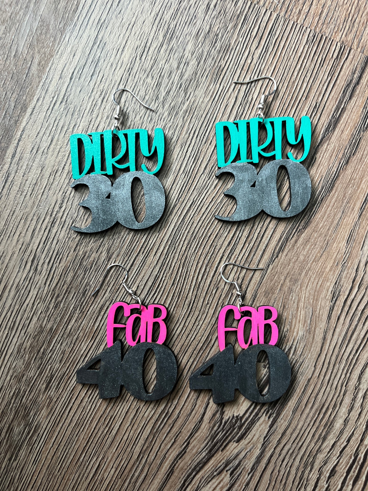 2" Milestone Birthday Earrings