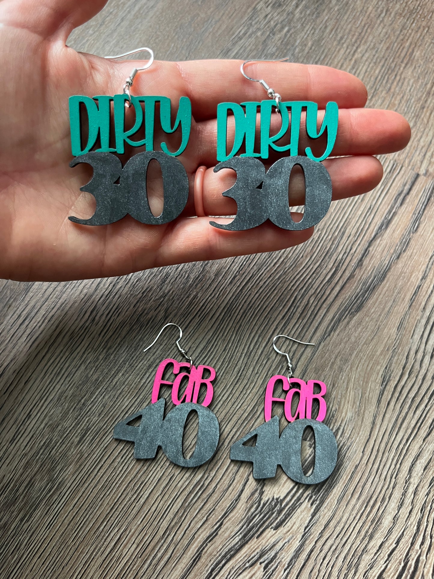 2" Milestone Birthday Earrings