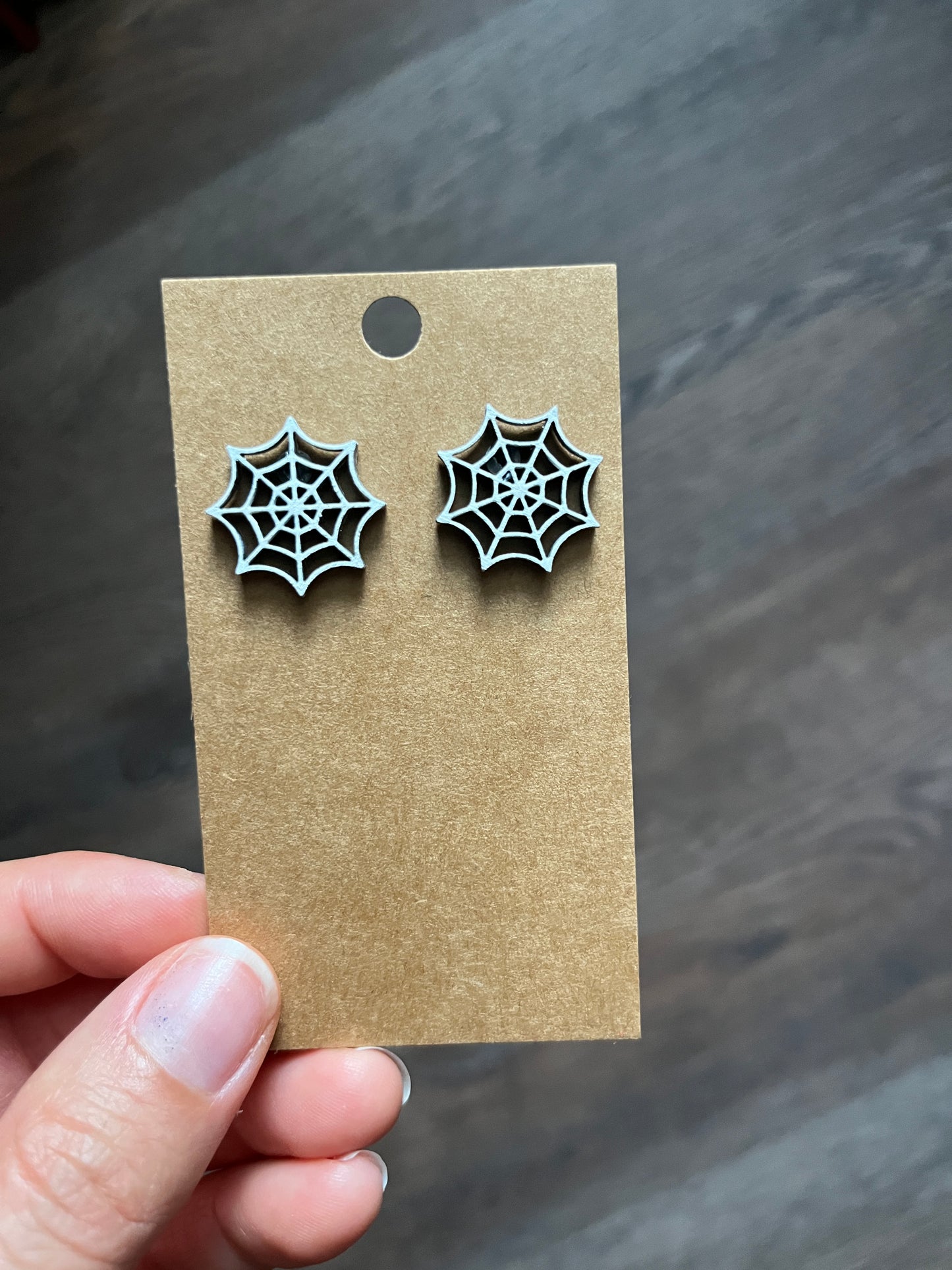 Spider Web Stud Earrings