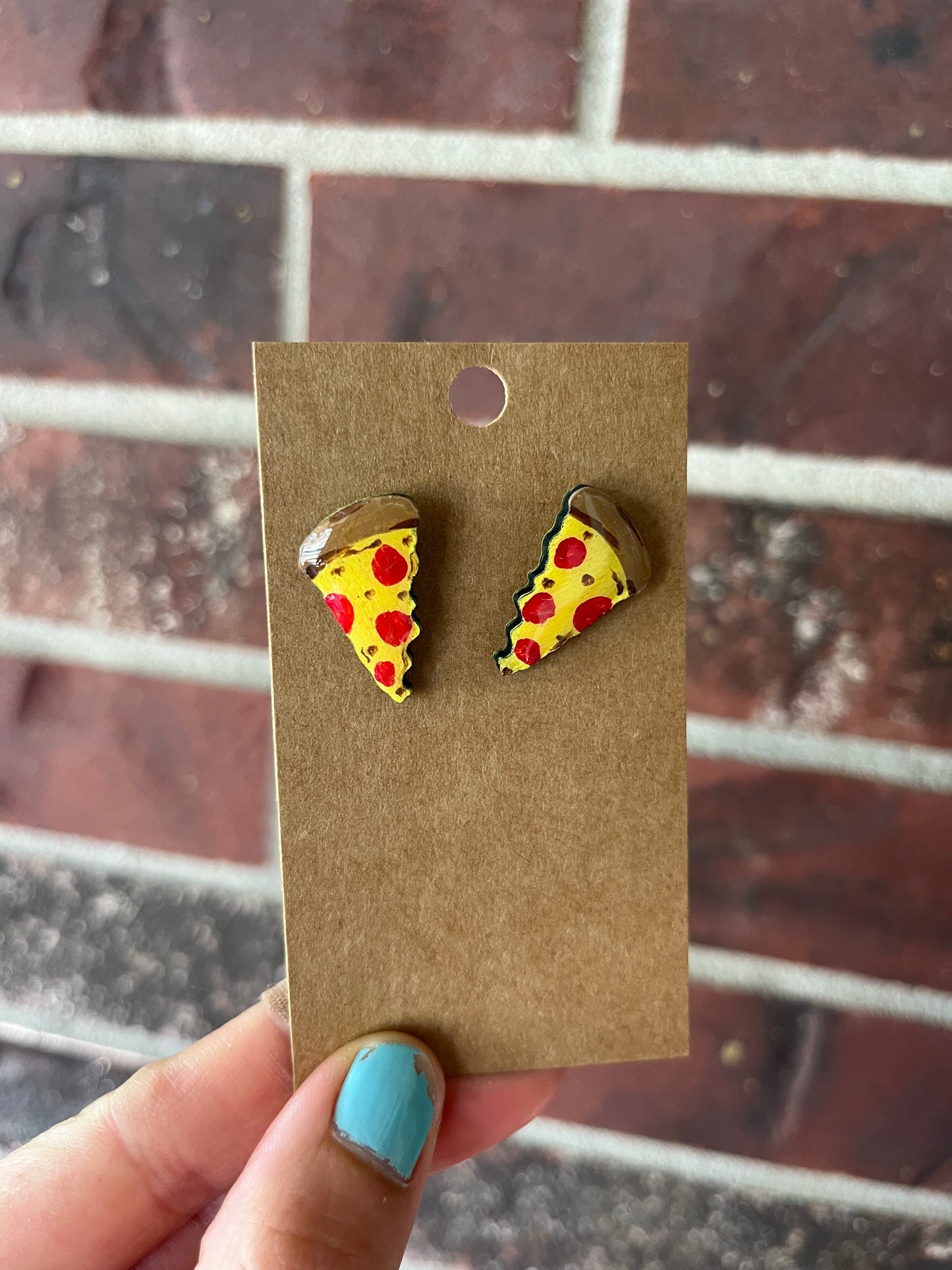 Pizza Earrings