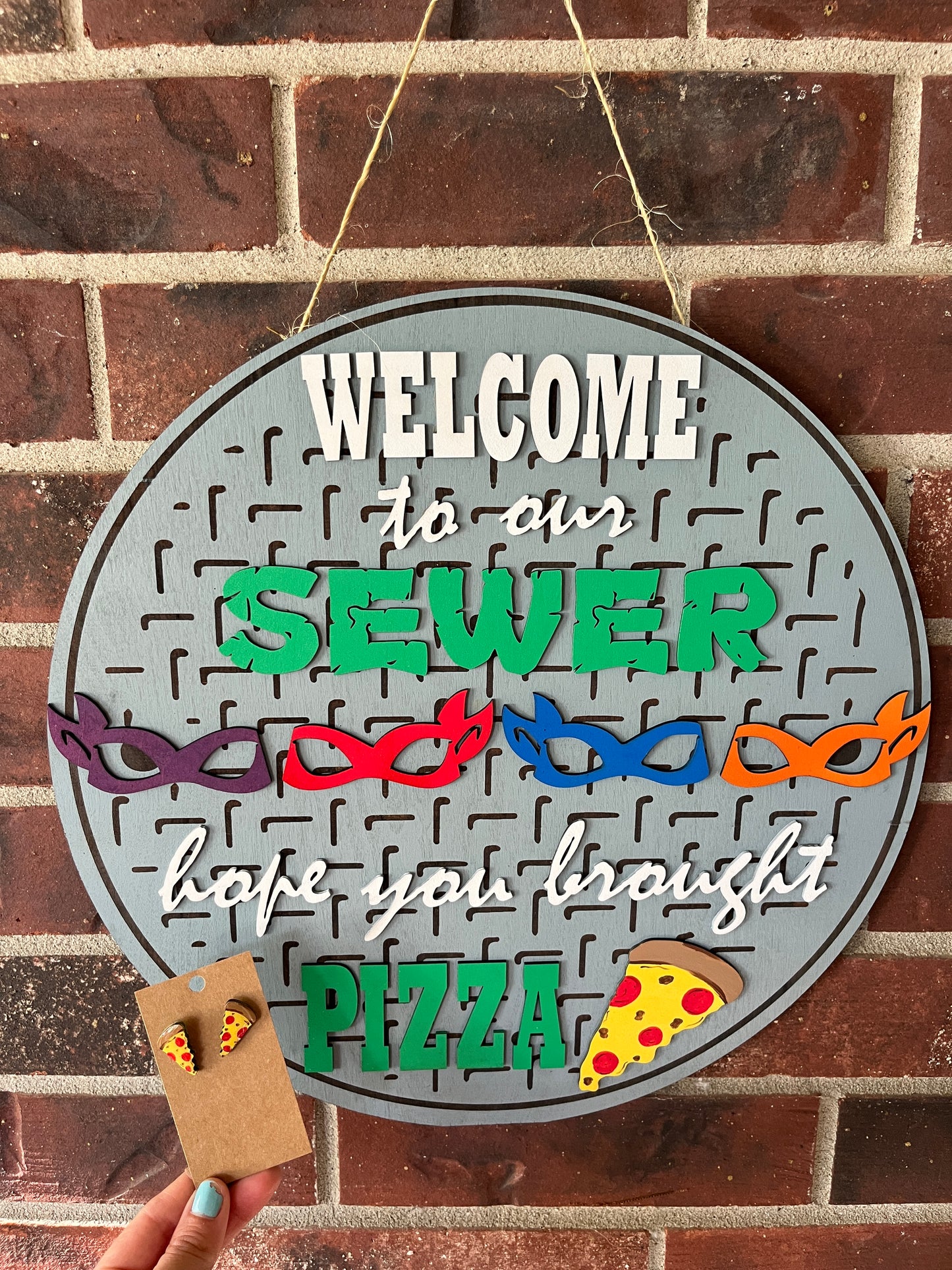 Ninja Turtles Sewer Door Hanger