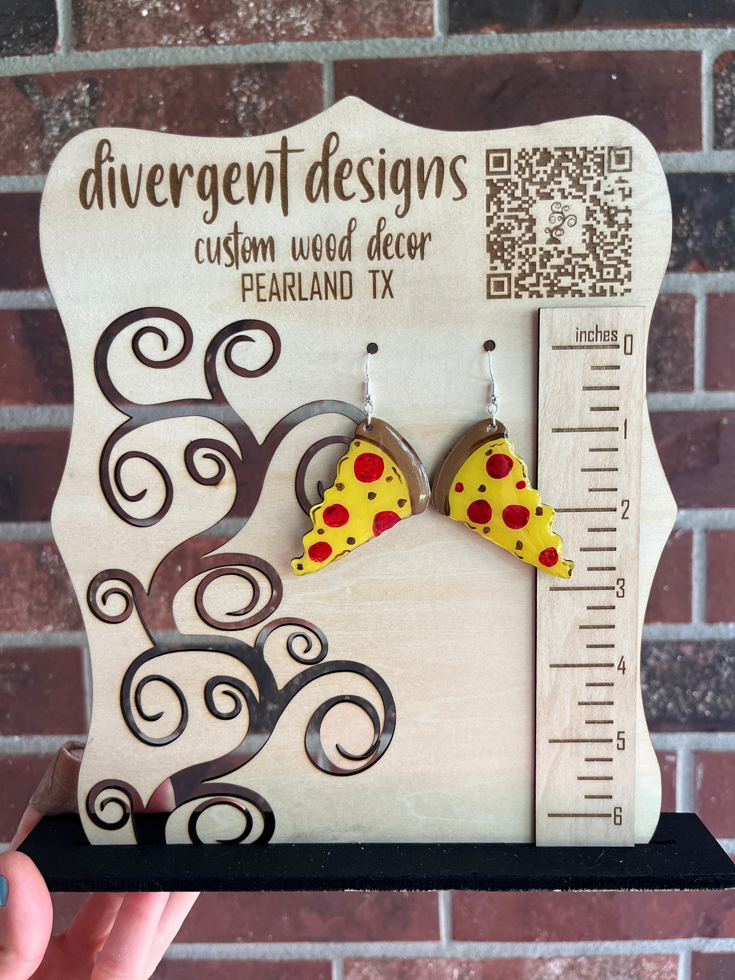 Pizza Earrings