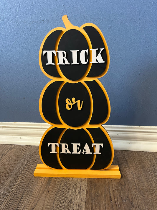 16" Trick or Treat Stacked Pumpkins--ONLY 4 left!