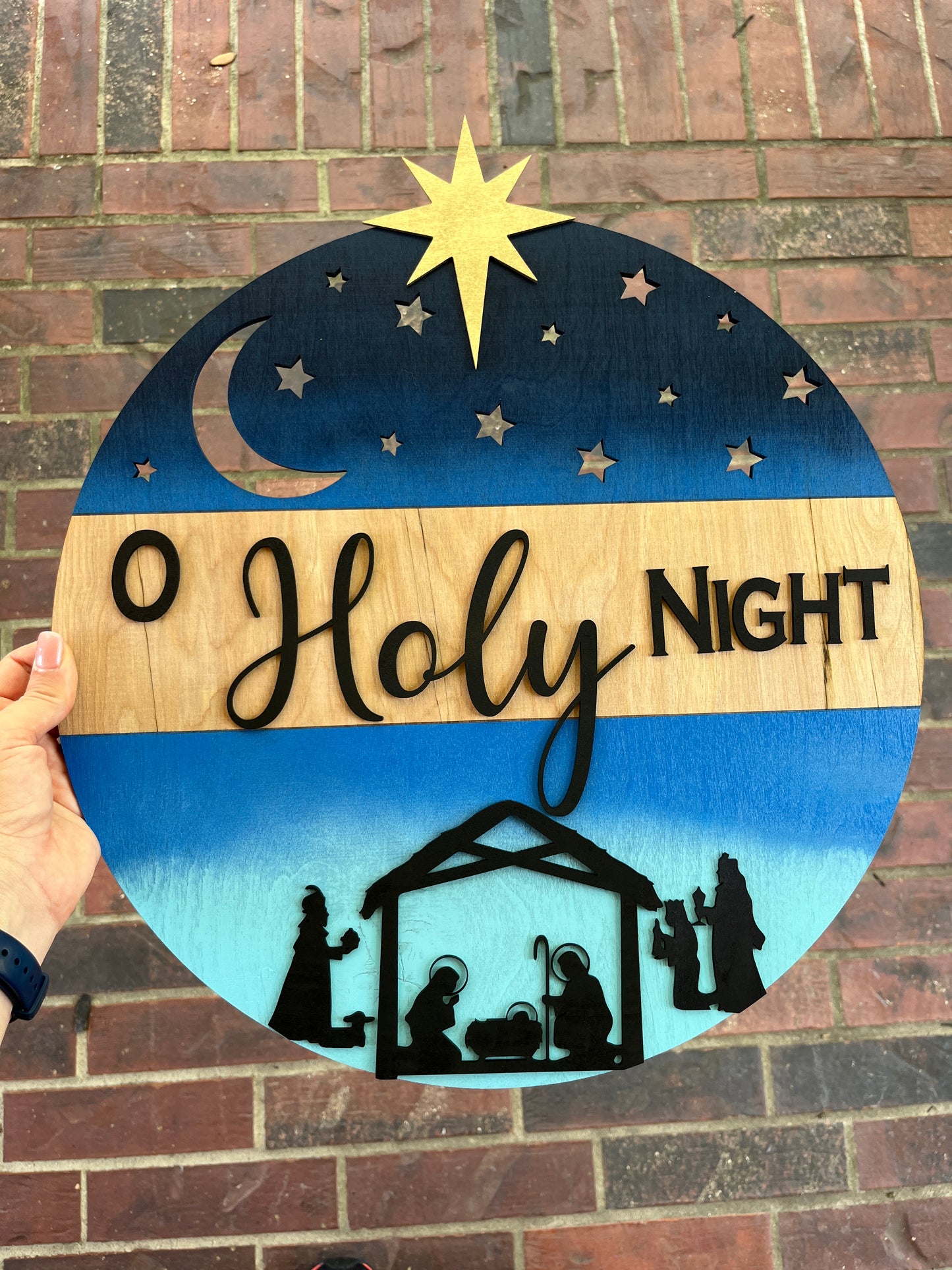 O Holy Night Door Hanger