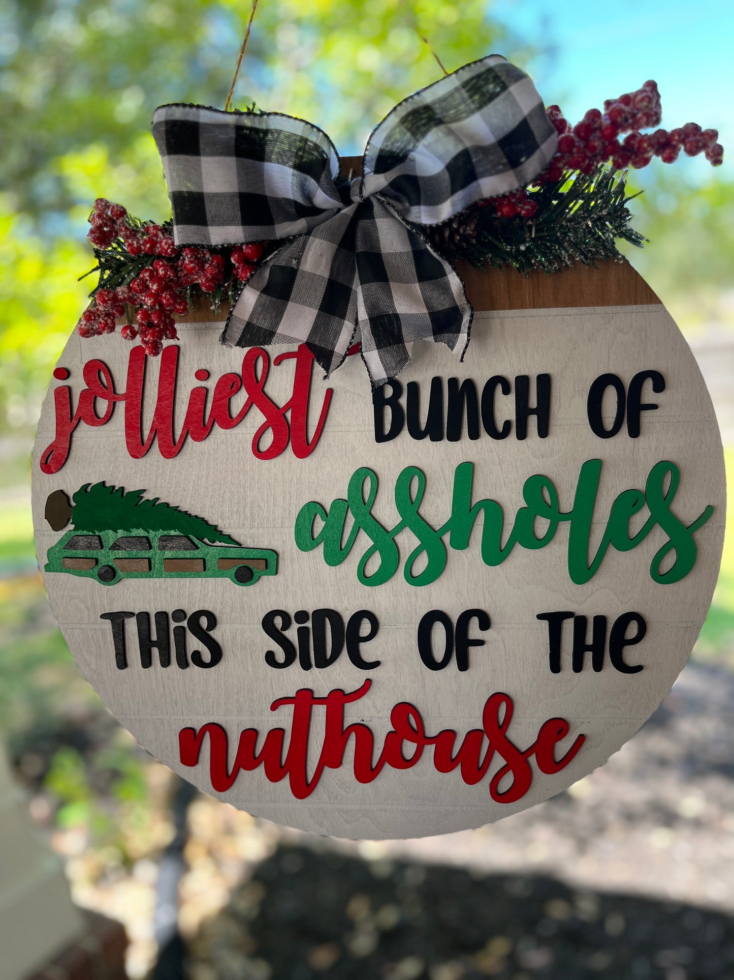 Christmas Vacation Jolly Bunch Door Hanger