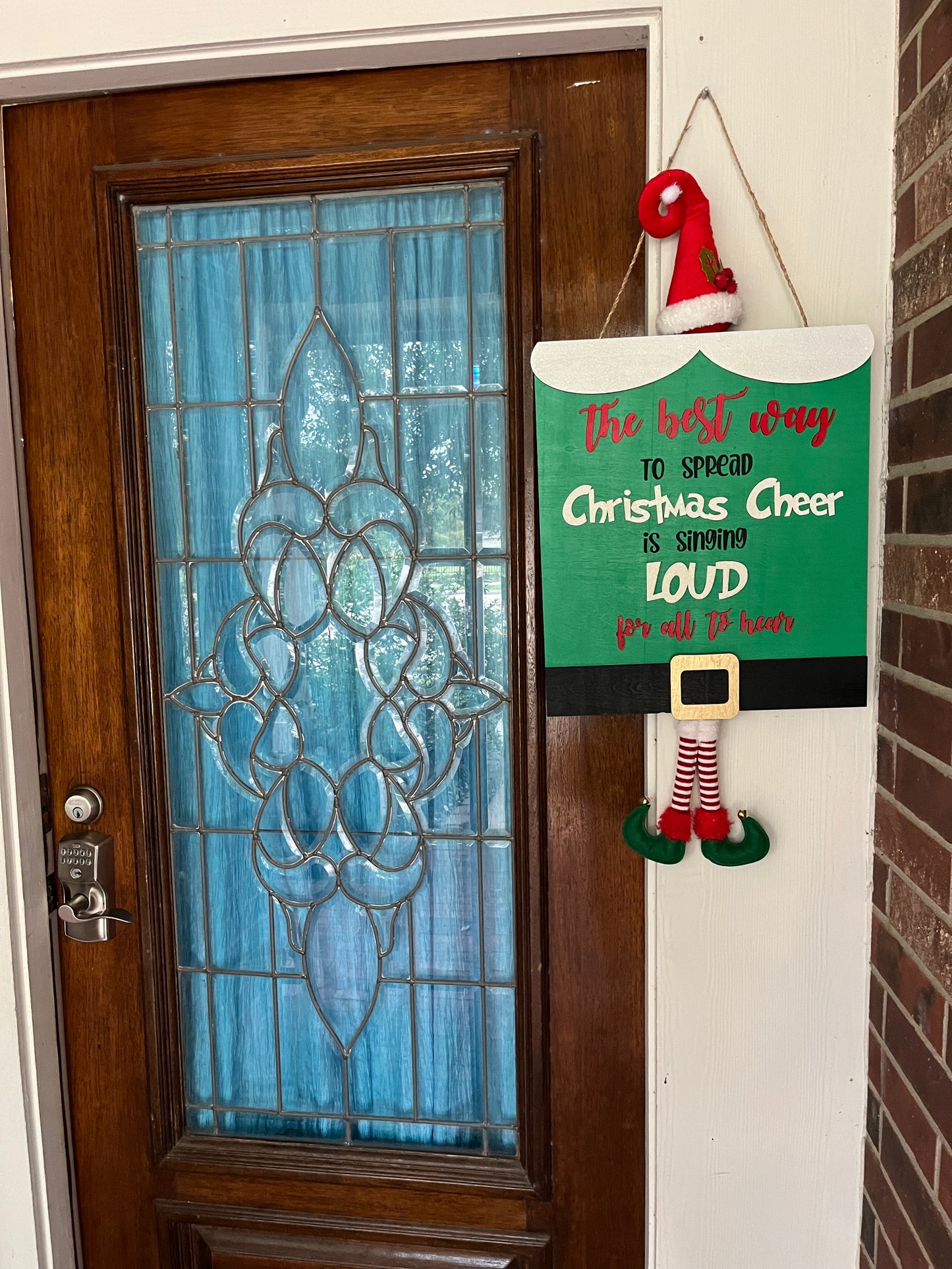 Elf Christmas Cheer Door Hanger--ONLY 2 LEFT!