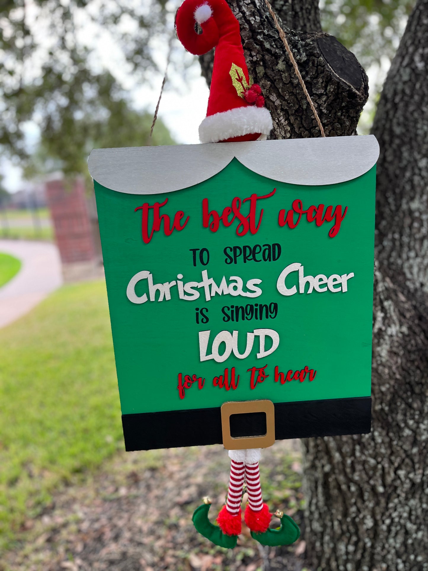 Elf Christmas Cheer Door Hanger--ONLY 2 LEFT!