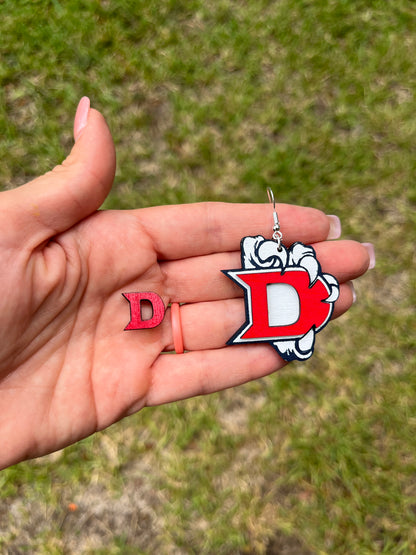 Dawson High School Eagles Earrings