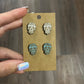 Dia de los Muertos Skull Studs