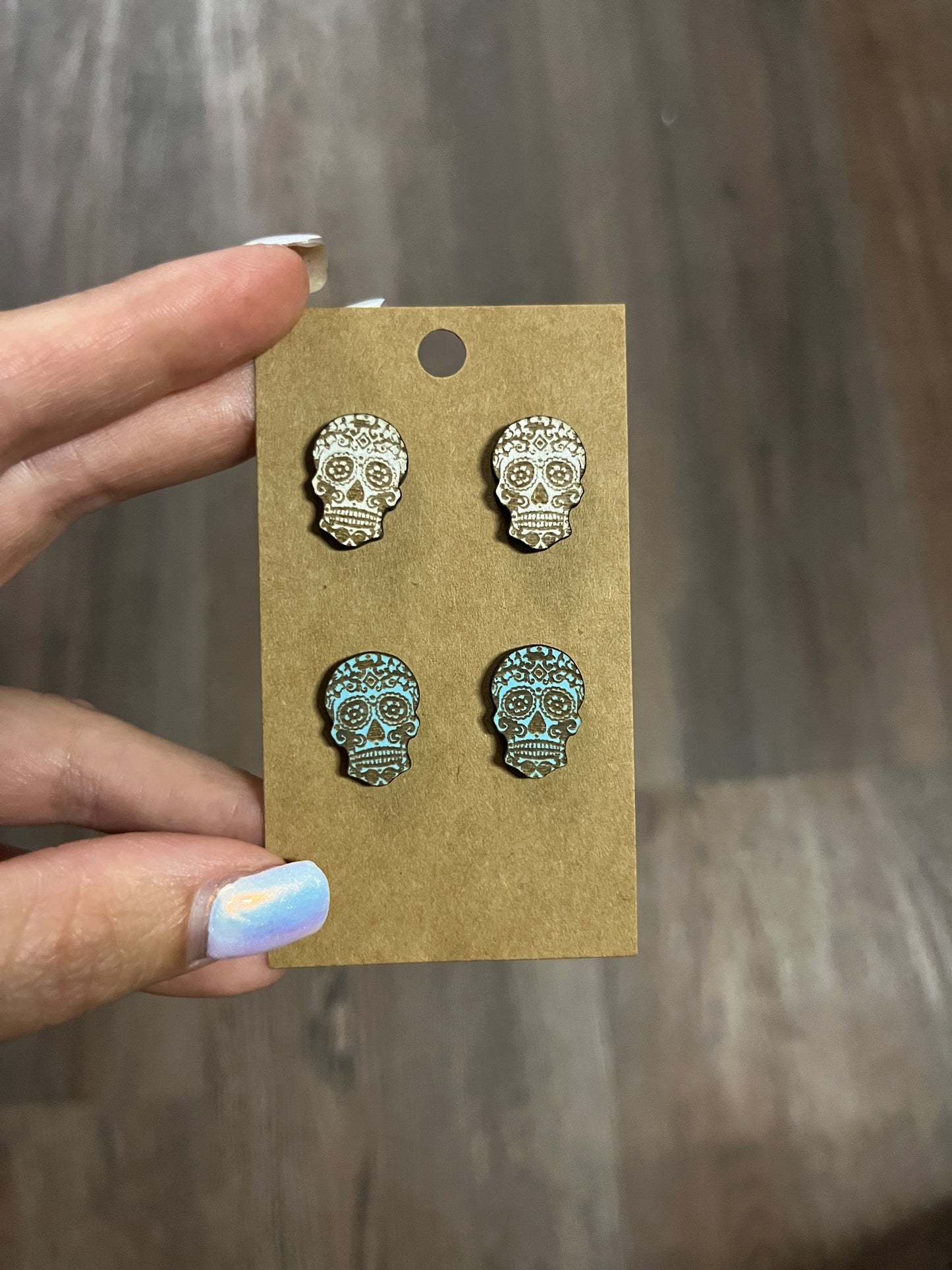 Dia de los Muertos Skull Studs