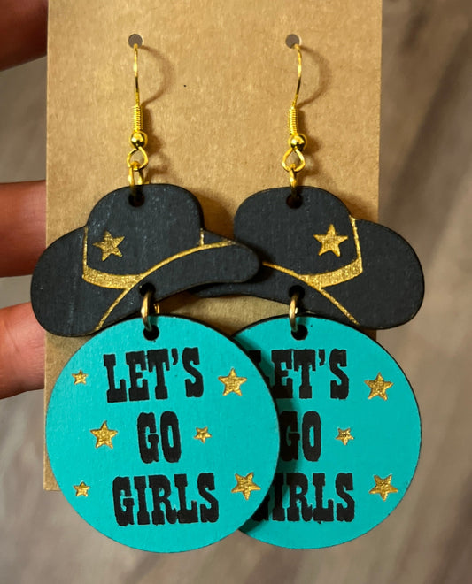 Cowgirl Hat Earrings