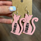 Taylor Swift Karma Cat Earrings