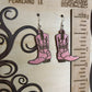 Cowgirl Boot Earrings