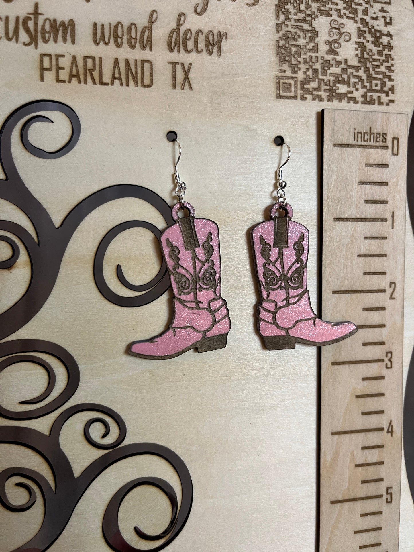 Cowgirl Boot Earrings