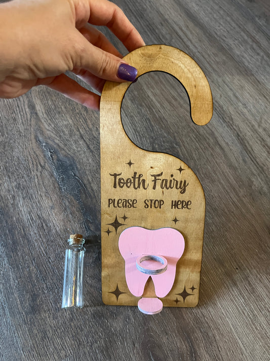 Digital Cut File for Tooth Fairy Door Hanger