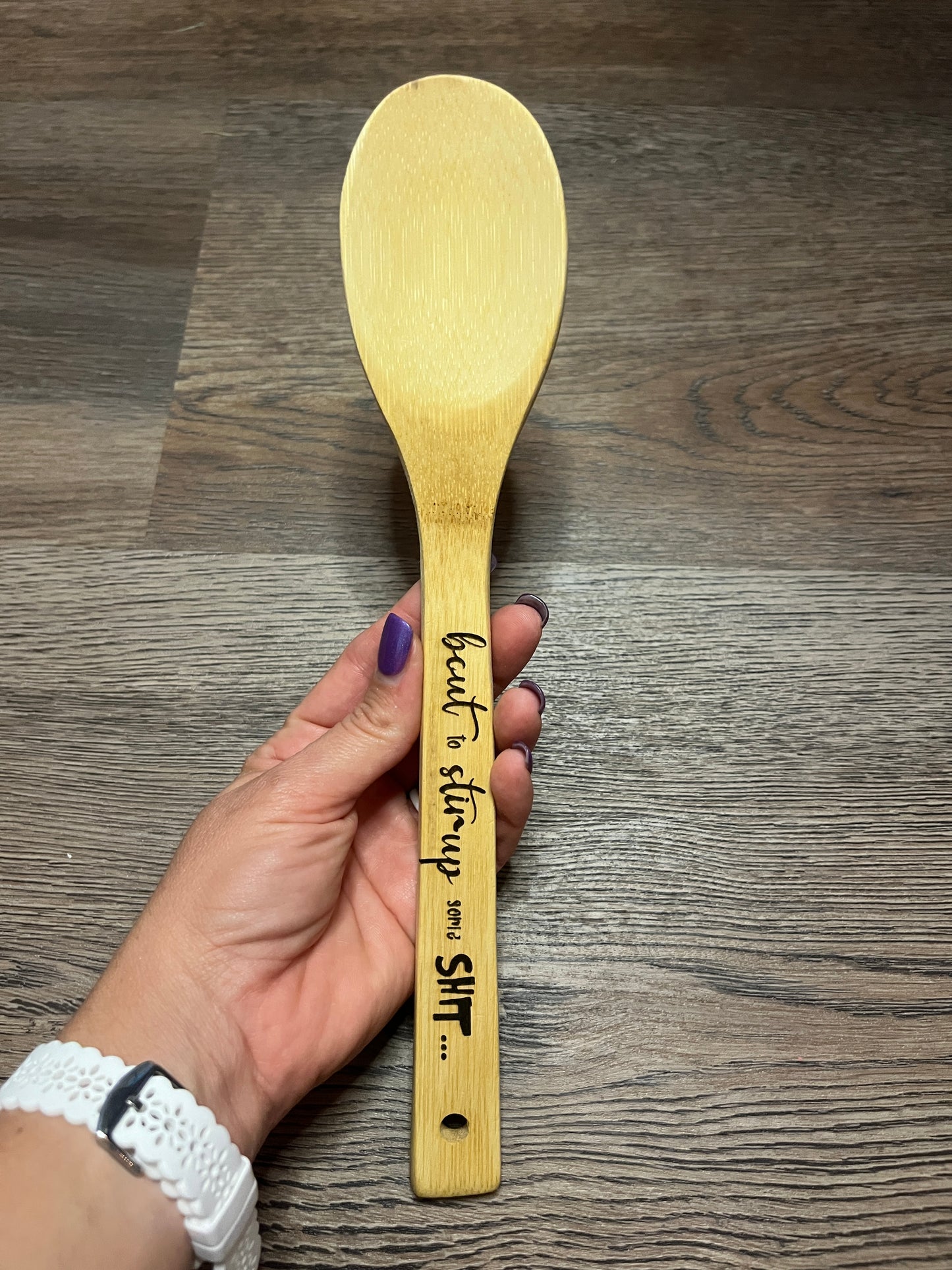 Engraved Bamboo Spatulas