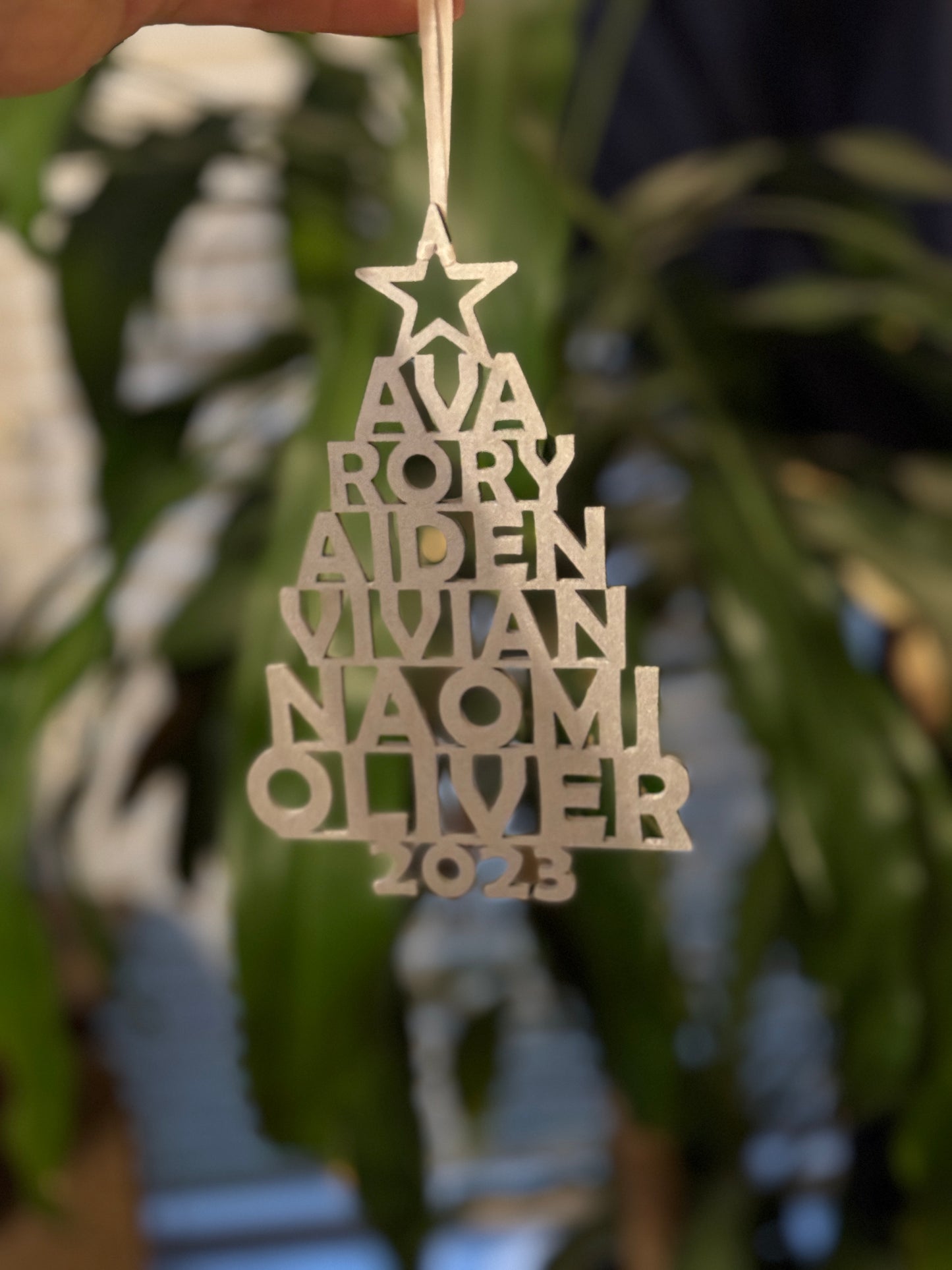 Name Tree Ornament