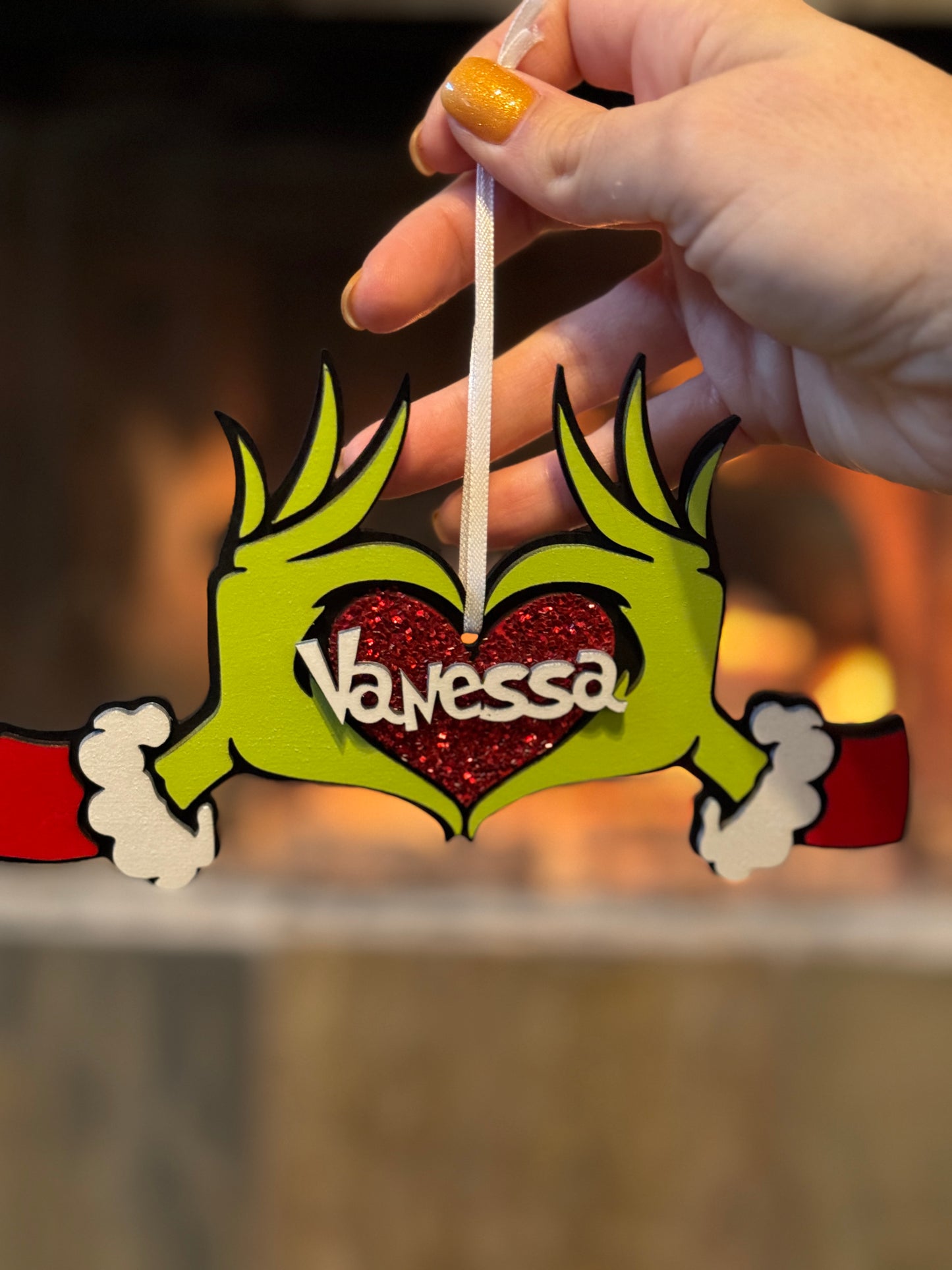 Personalized Grinch Ornament