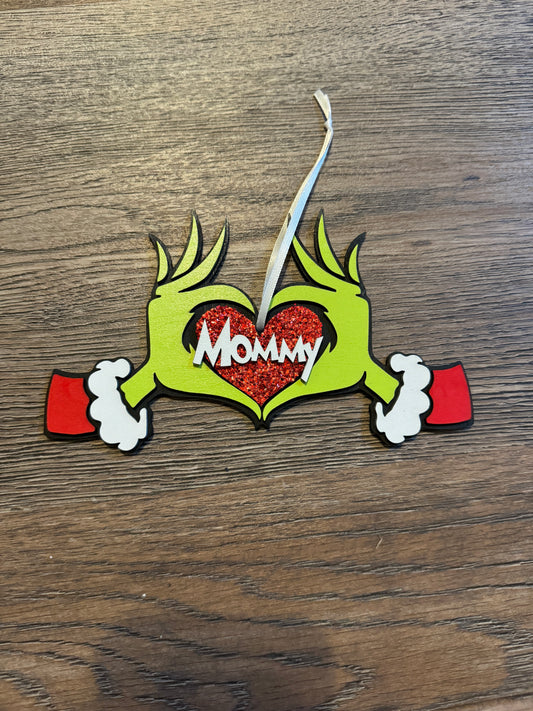 Personalized Grinch Ornament