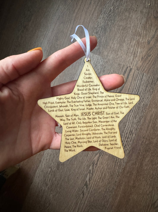 Jesus Names Star Ornament/Magnet