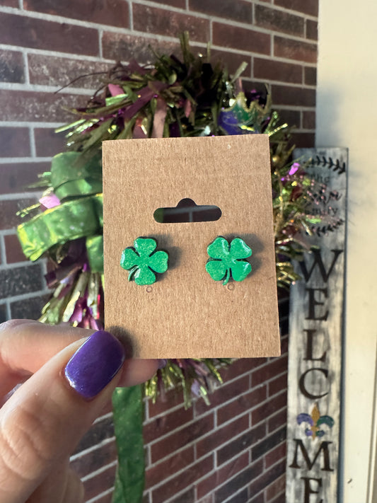 St. Patty's Clover Studs