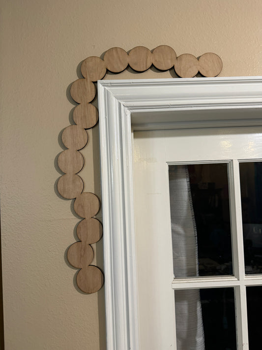 DIY Mardi Gras Beads Door Frame Topper