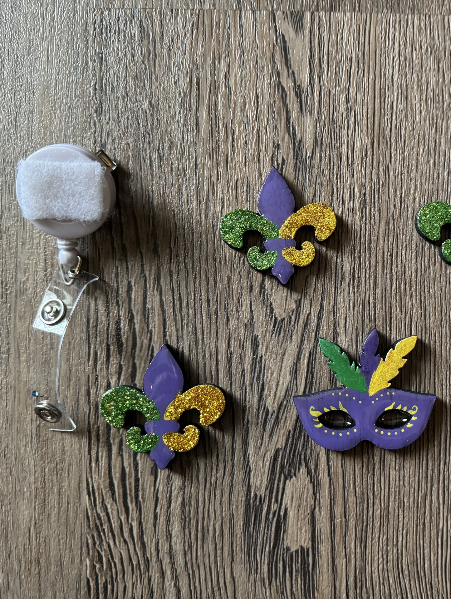 Mardi Gras Badge Reels