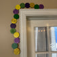 DIY Mardi Gras Beads Door Frame Topper