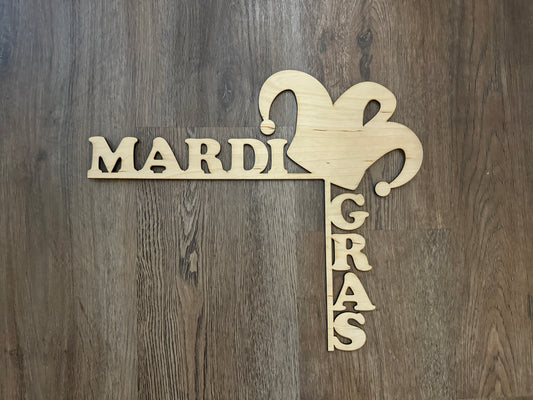 DIY Mardi Gras Hat Door Frame Topper