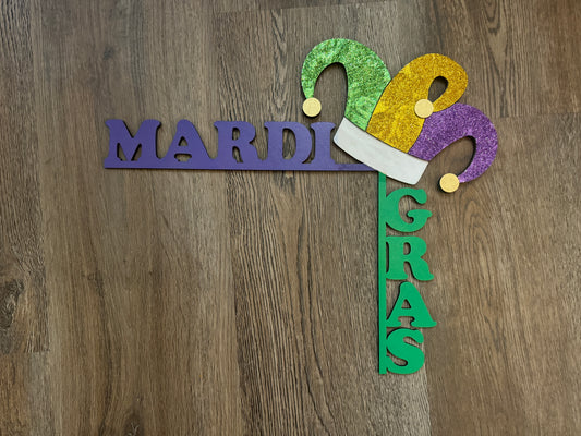 Mardi Gras Hat Door Frame Topper