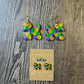 Bead Dog Mardi Gras Earrings