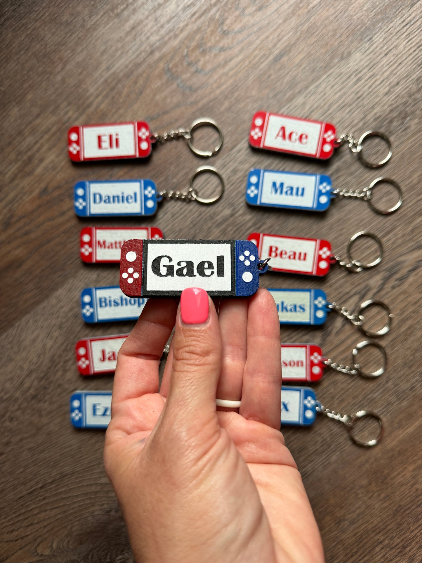 Switch Personalized Keychain