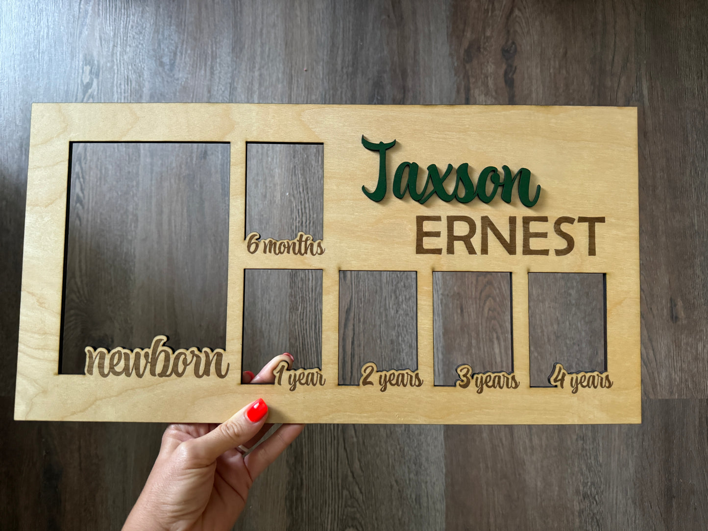 Kid's Yearly Growth School Picture Frame