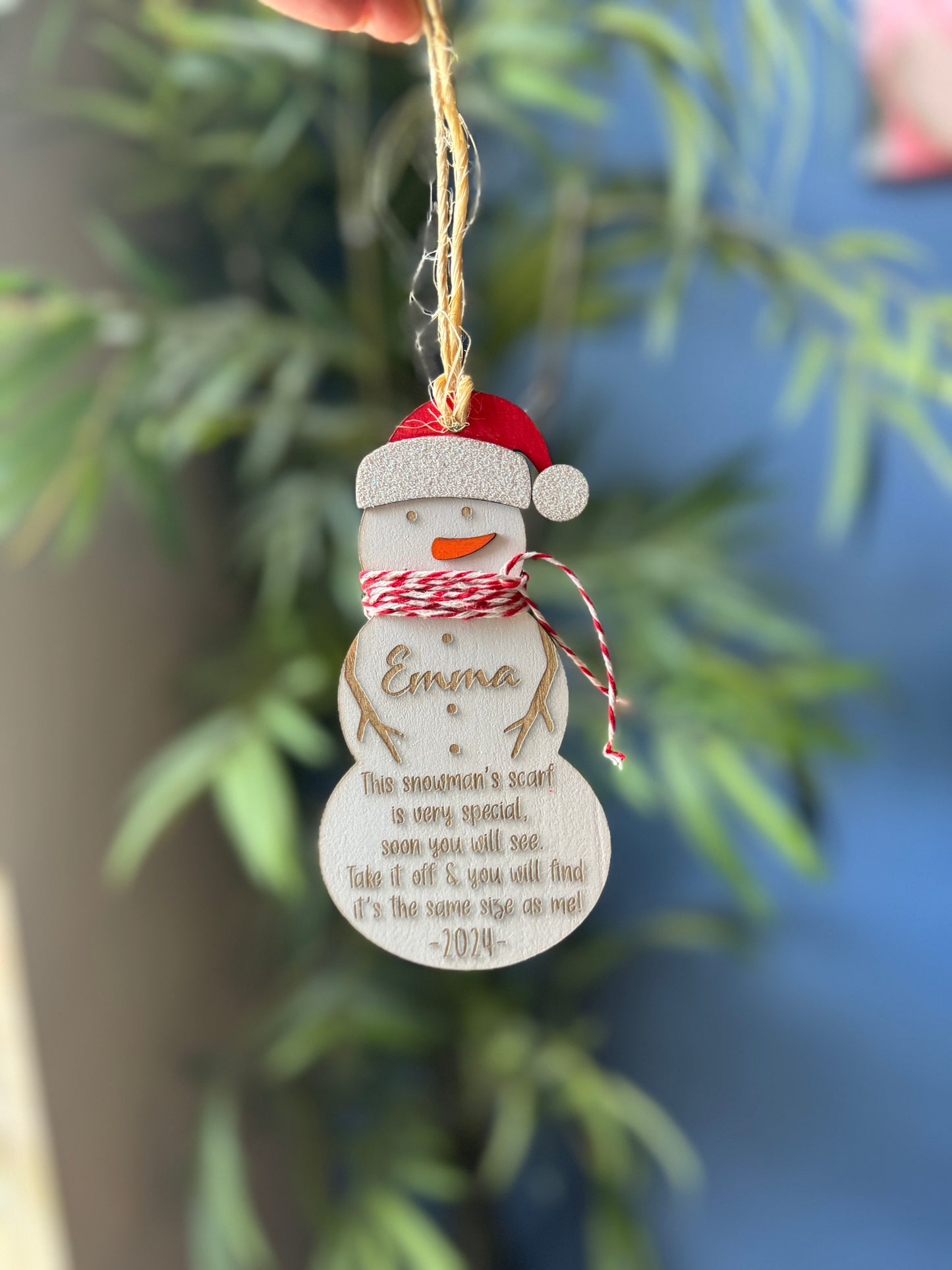 Snowman Height Ornament