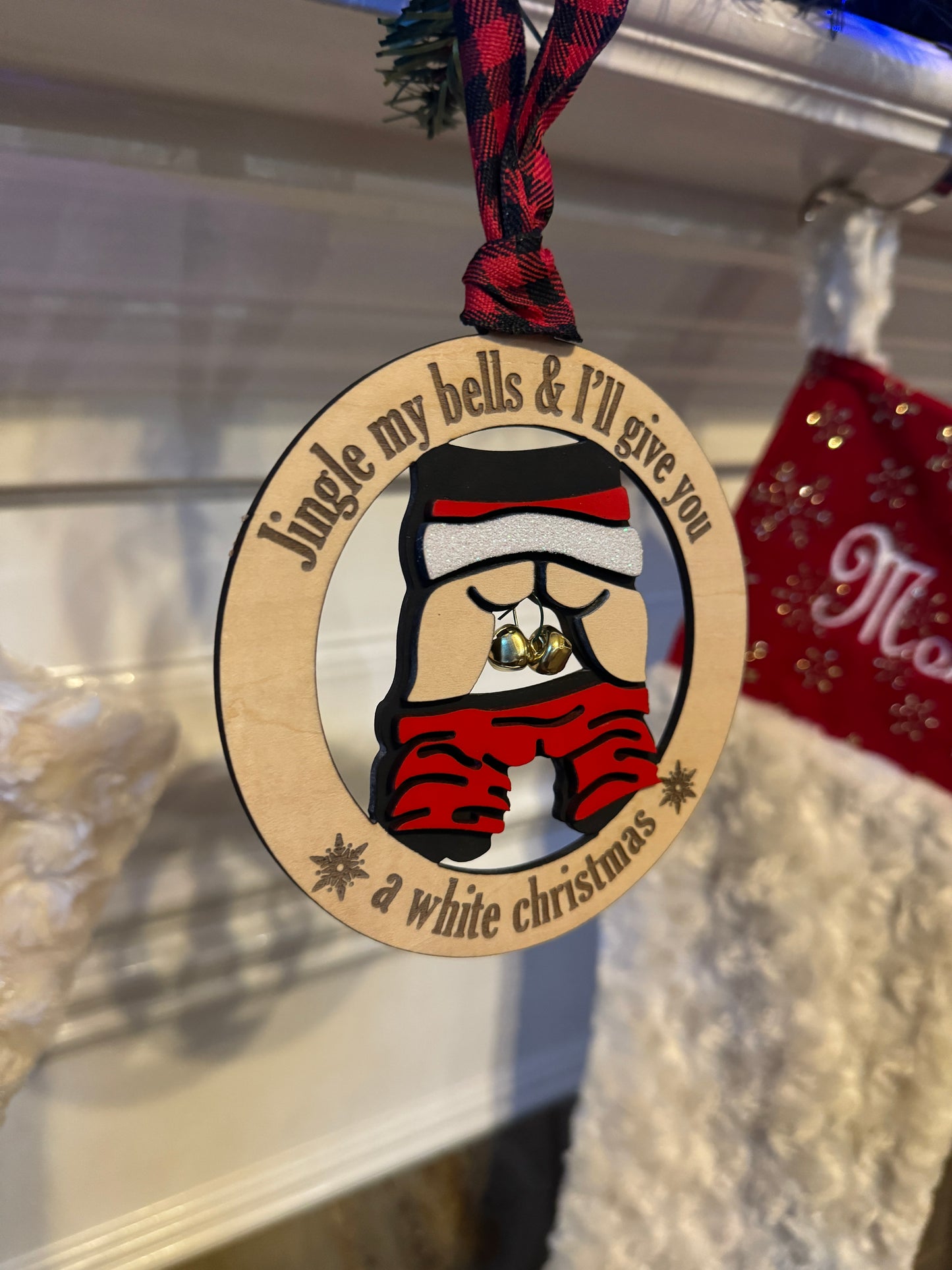 Jingle My Bells Santa Ornament