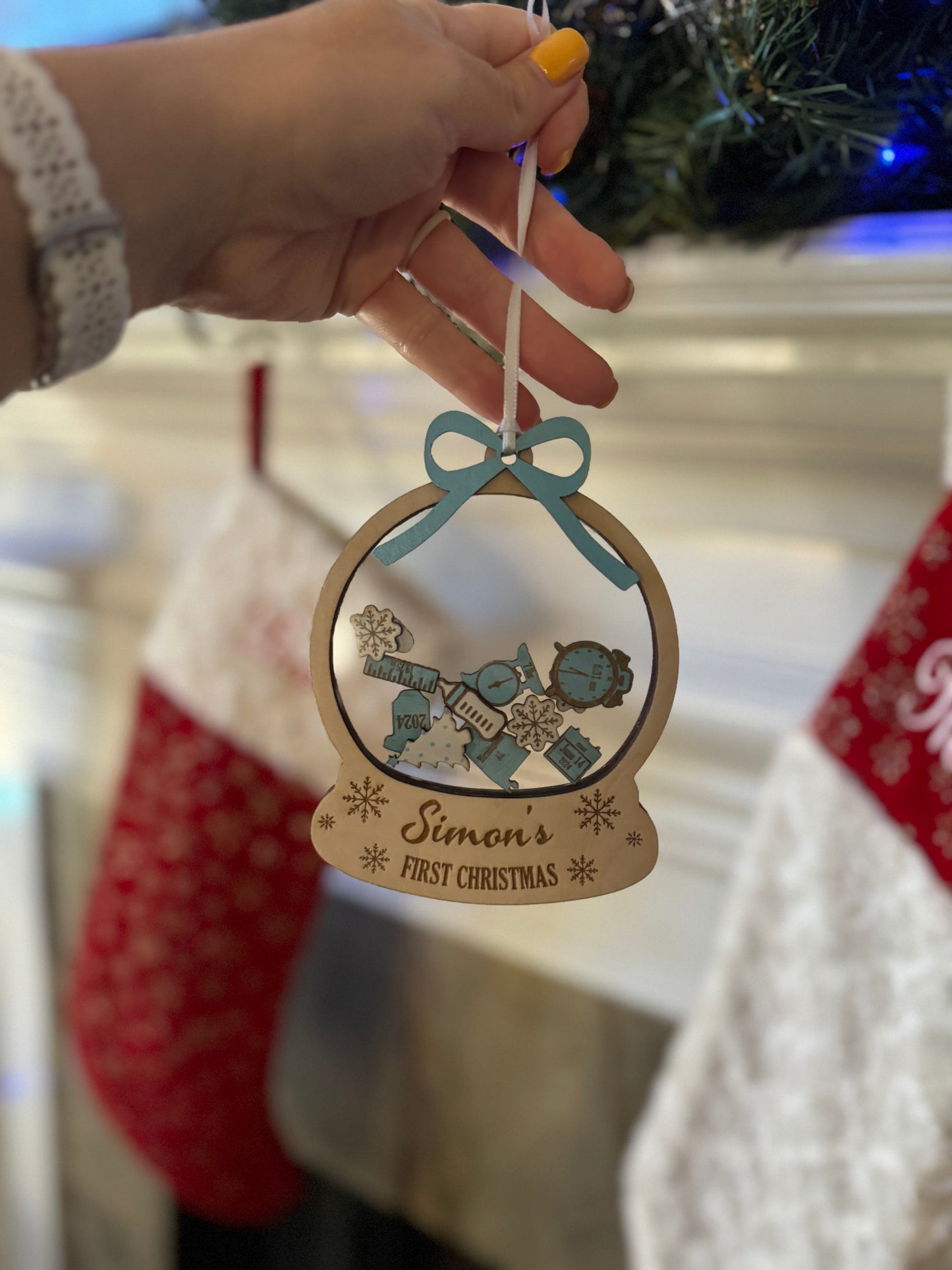 Baby's First Christmas Snowglobe Ornament