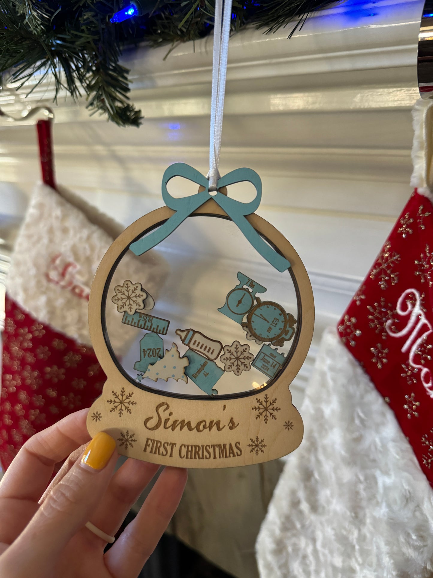 Baby's First Christmas Snowglobe Ornament